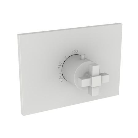 Newport Brass 3/4" Square Thermostatic Trim Plate With Handle in Matte White 3-3154TS-52